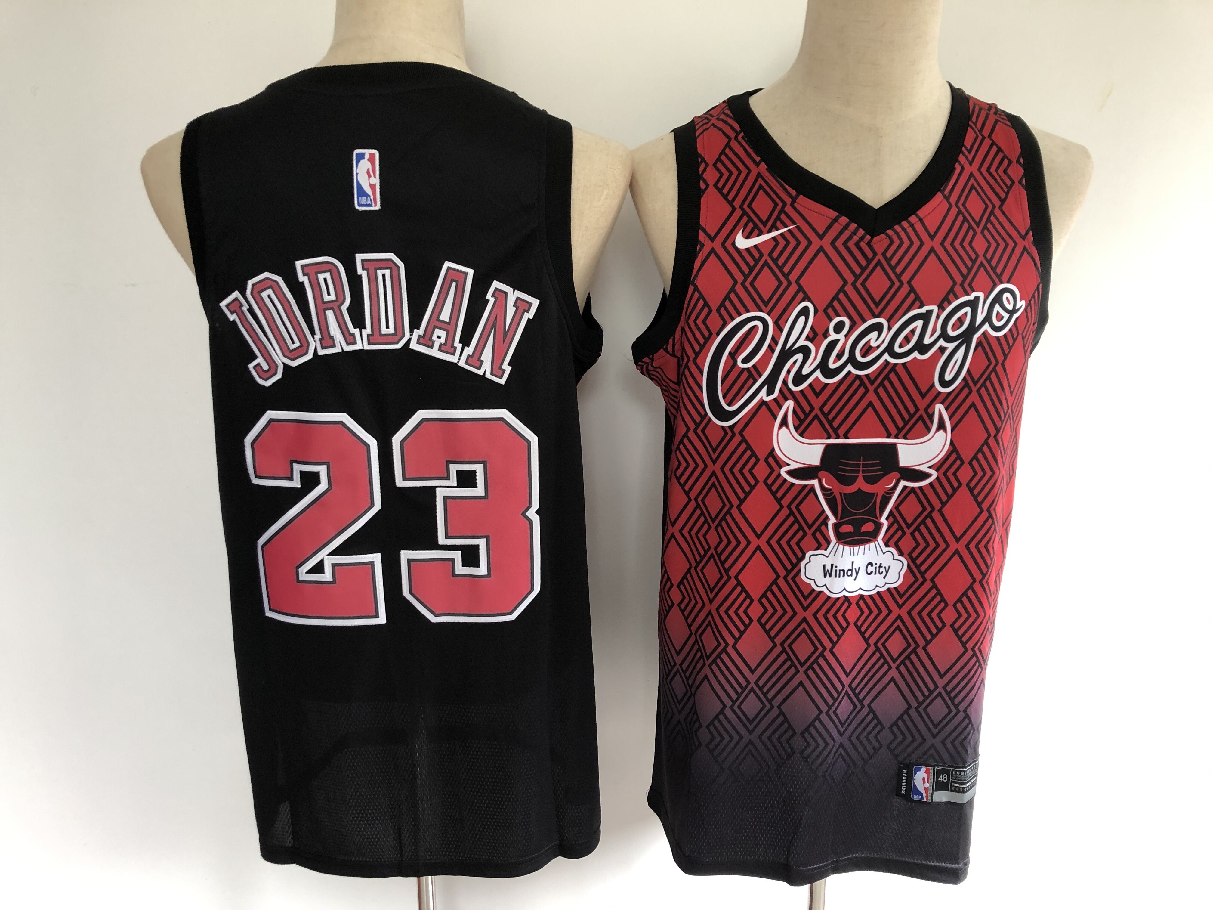 2020 Men Chicago Bulls #23 Jordan black NBA Jersyes->memphis grizzlies->NBA Jersey